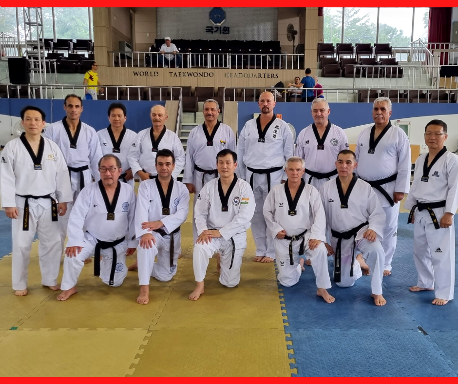 Treinamento para exame de graduação do Kukkiwon