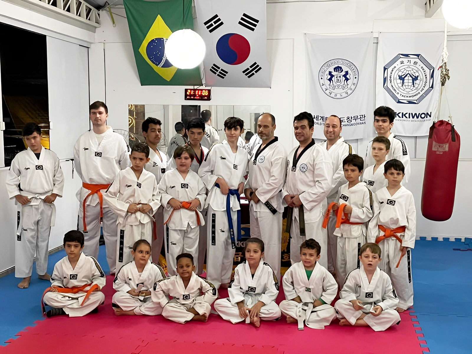 Exame de graduação de Taekwondo em São José/SC